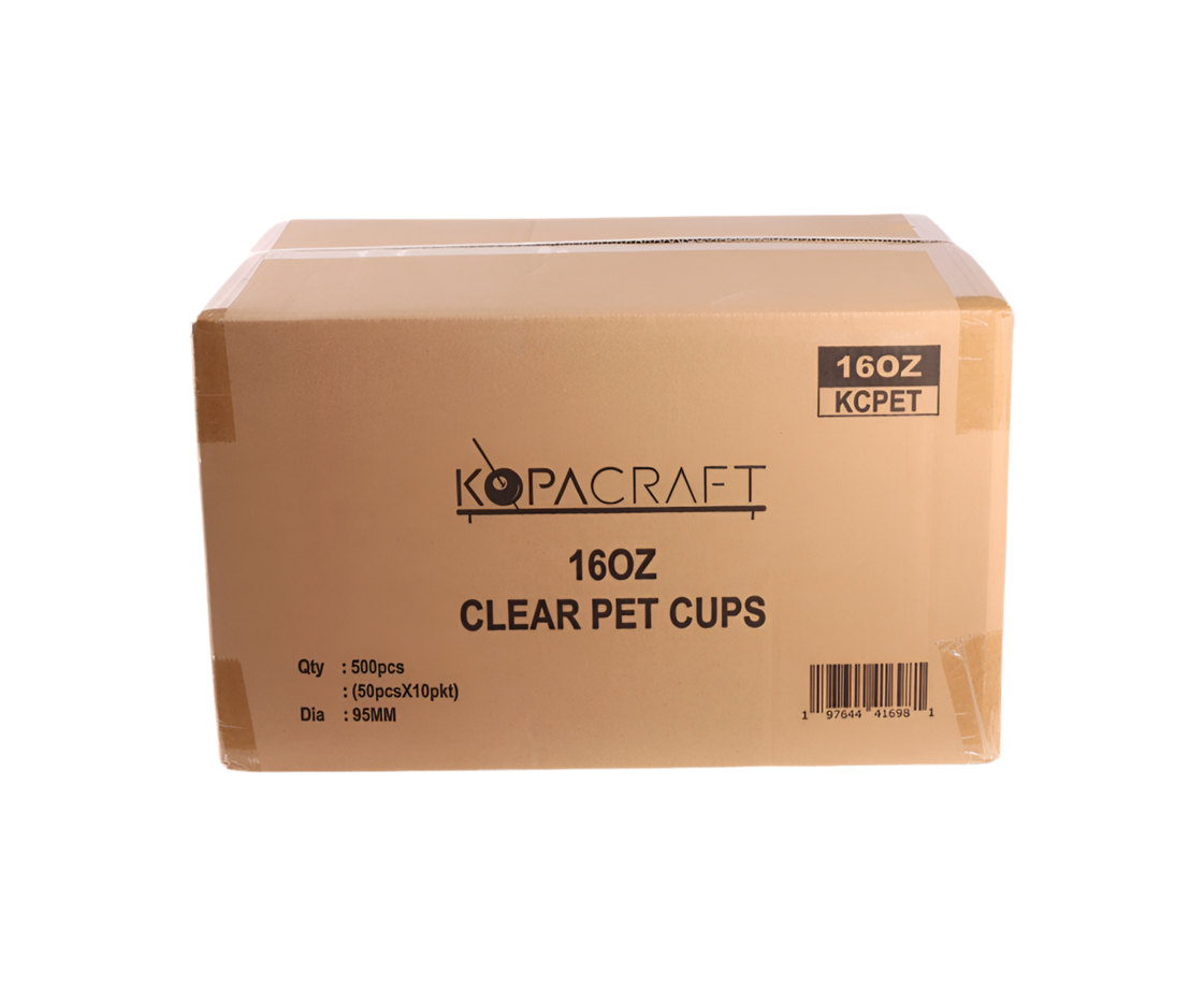 Kopacraft 16oz Clear PET Cup 95mm (500/cs)