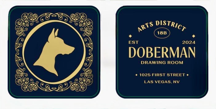 Doberman Custom 4" Coasters