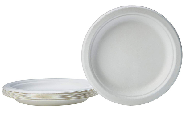 Molded Fiber 7” Paper Plate white (1000/cs)