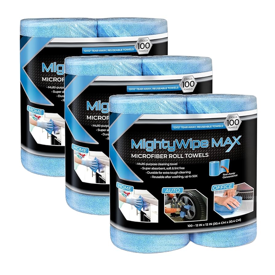 MIGHTYWIPE Max (2pcs/pk). Microfiber towels