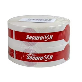 Secure IT Permanent Label Paper 1x8.5" Red (500/pk) P185SI-2