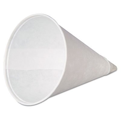 Genpak 4oz Drywax Cone Cup Rolled Rim (20/250/cs)