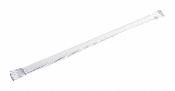 Empress Earth 7.75" White Jumbo Paper Straws Wrapped (4/500 cs)