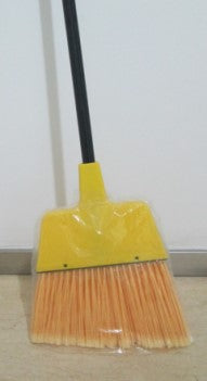 ABCO Large Angle Broom W/Plastic Cap Flagged Yellow Bristle Angle Broom 1/pcs