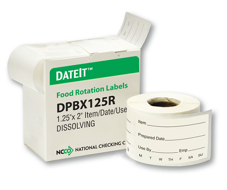 Use By Dissolve Label Box 1.25"x2" (1 Roll of 250)