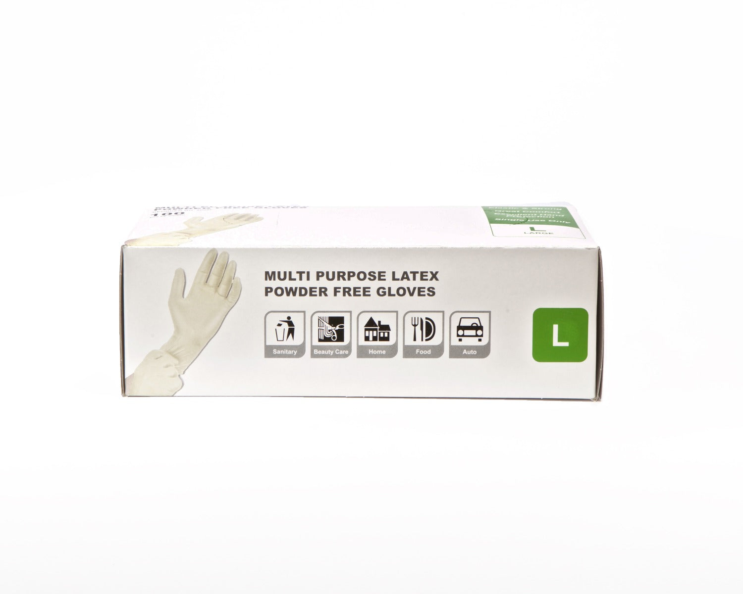 Diamond Glove Large Powder Free Latex Gloves - (1/100) 100psc