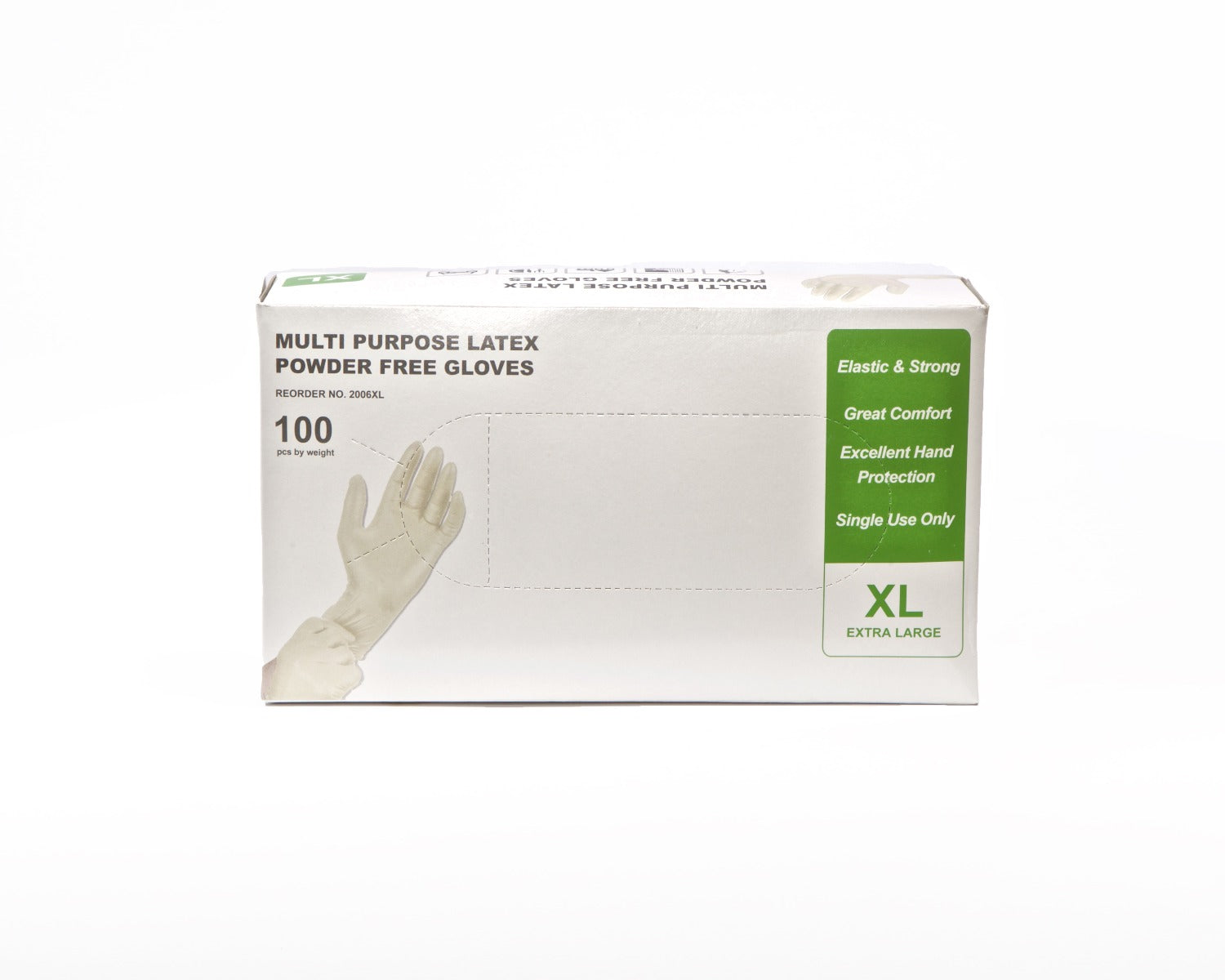 Diamond Glove X-Large Powder Free Latex Gloves - (10/100) 1000psc