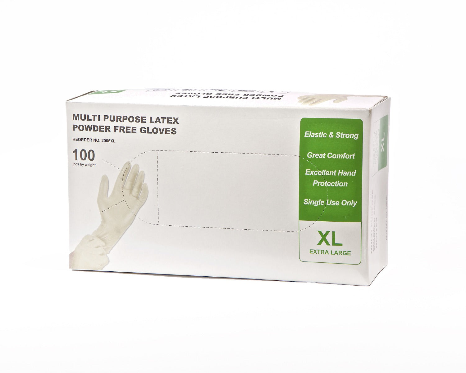 Diamond Glove X-Large Powder Free Latex Gloves - (10/100) 1000psc