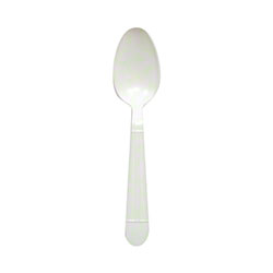 Karat unbreakable Tea Spoon  Pack Extra Heavy White 1000/cs