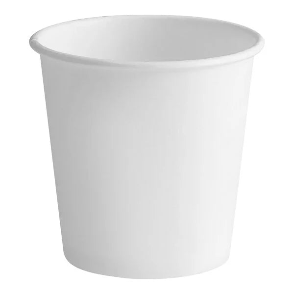 White Hot Cup 4oz Paper Single Wall 63mm (1000/cs)