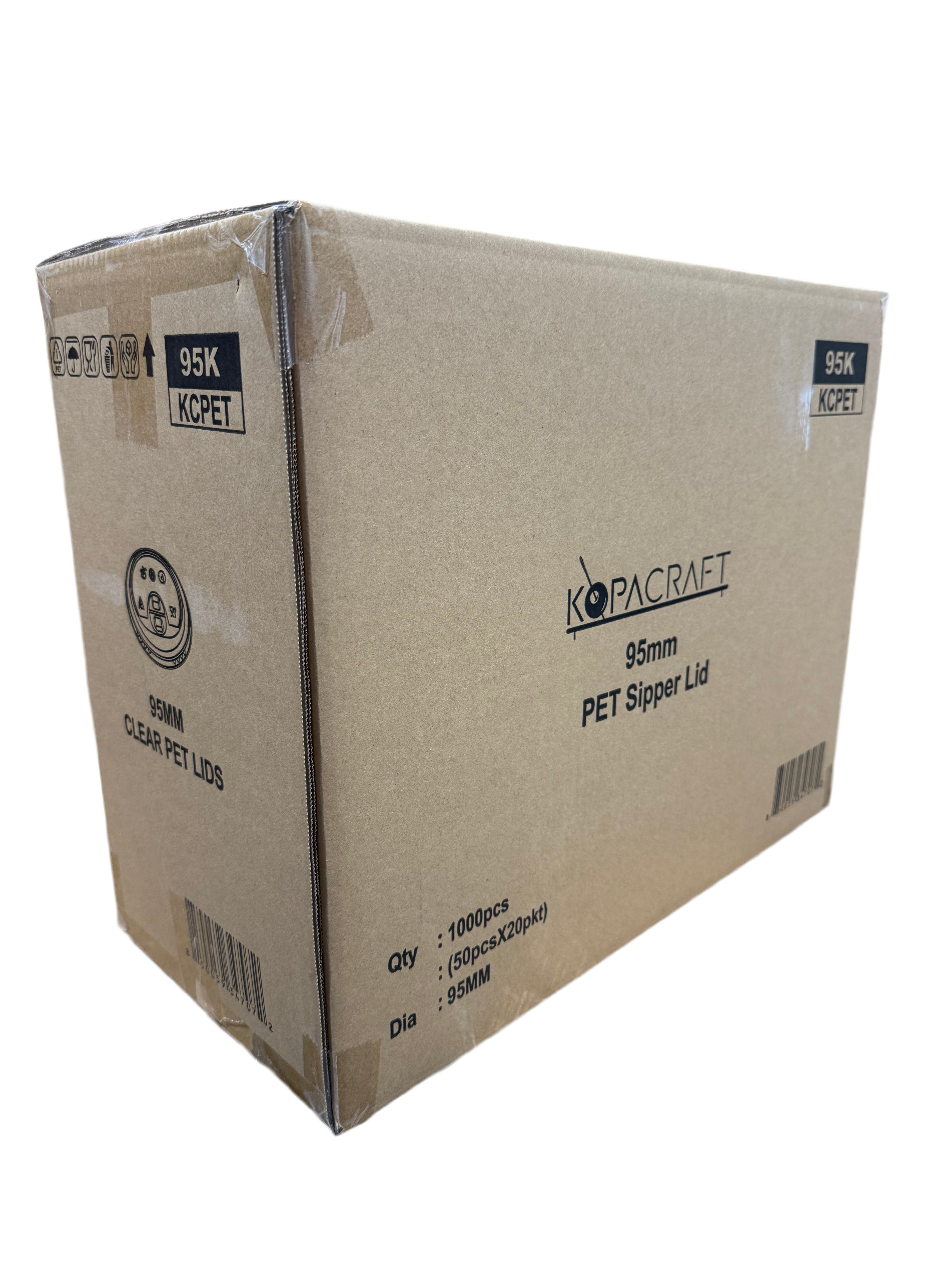 Kopacraft Clear Sipper Lid 95mm (1000/cs)
