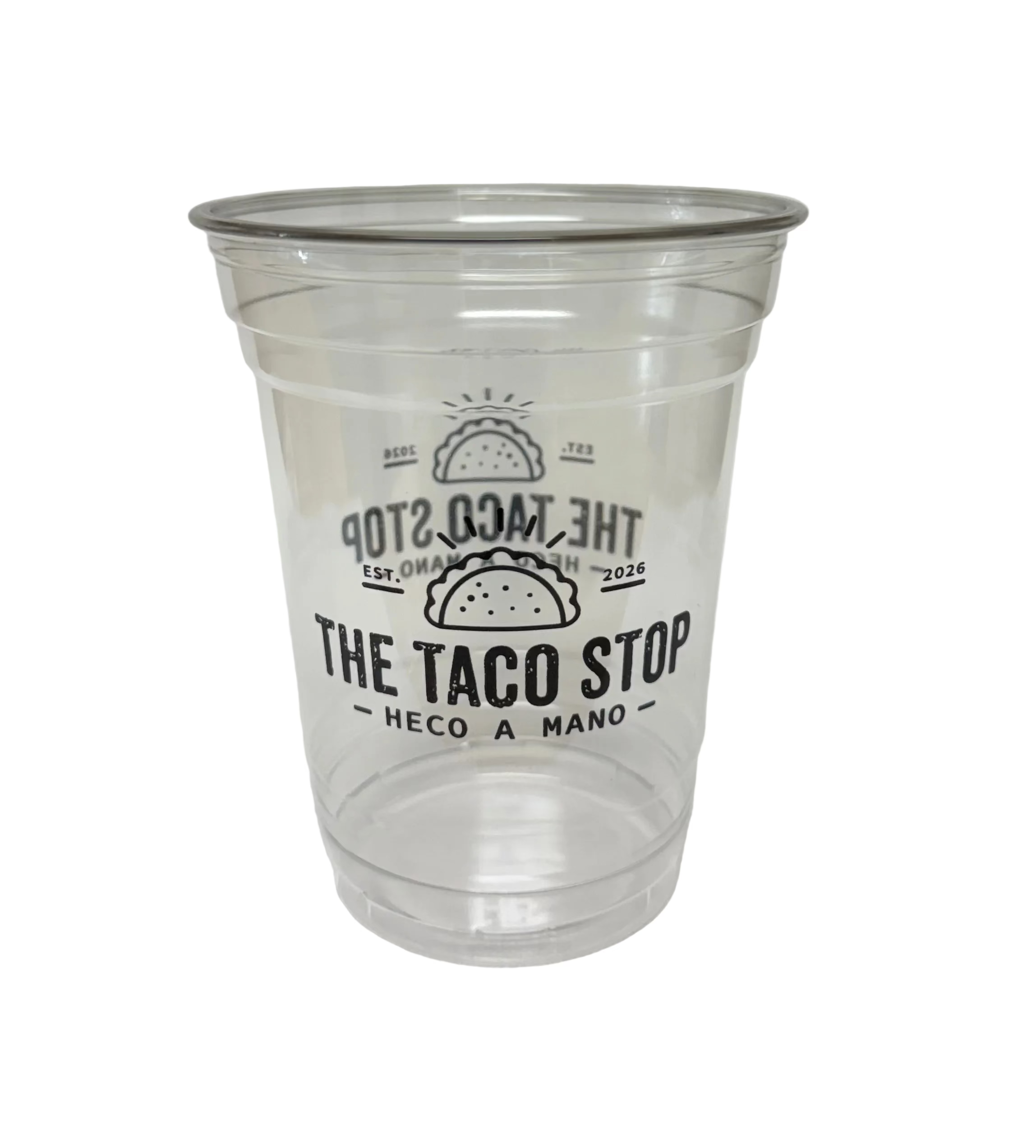 The Taco Stop PET Cup Print 16oz (1000/cs)