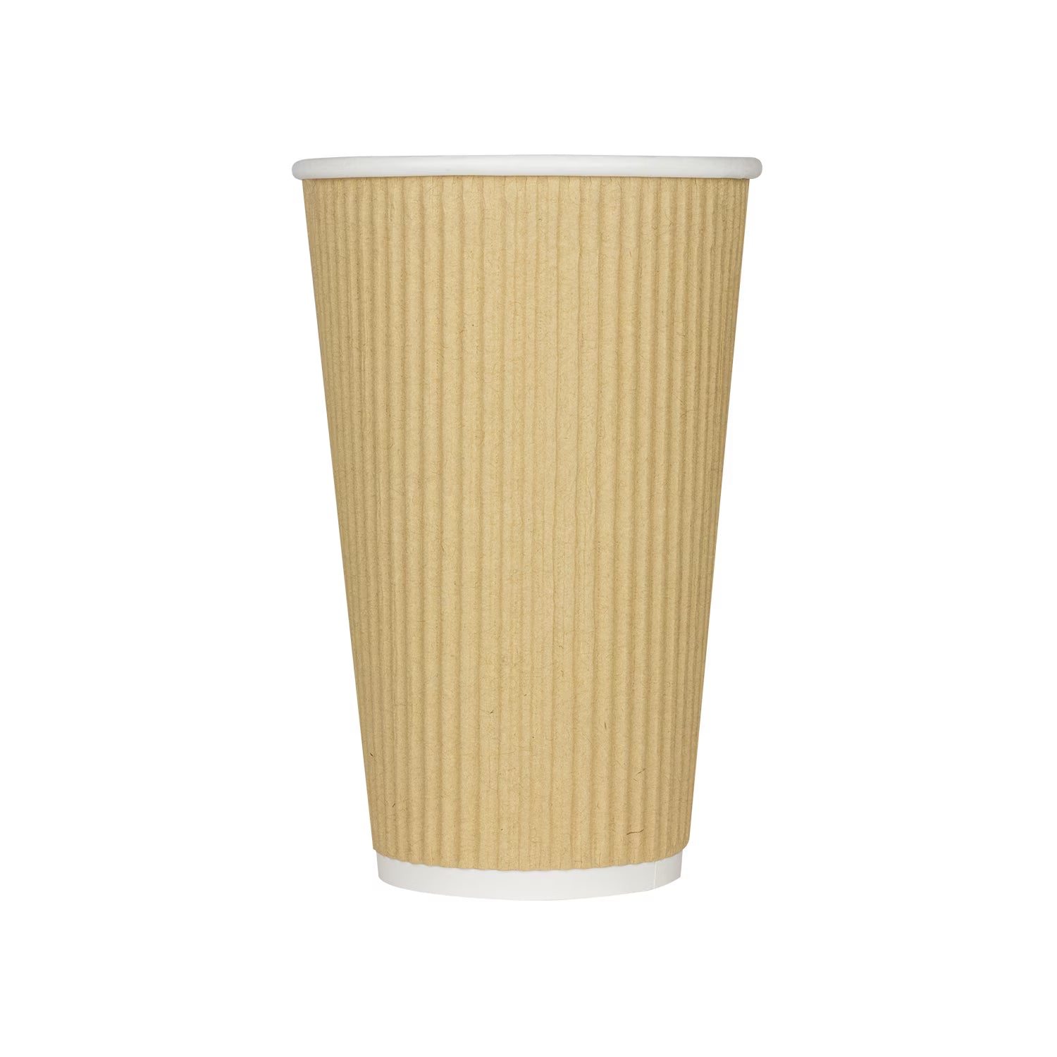 Kraft 16oz Ripple Paper Hot Cup(500/cs)