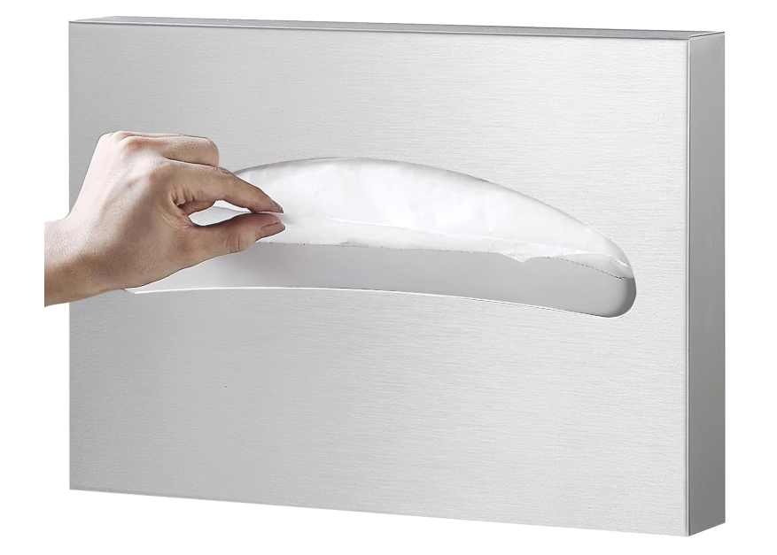 Toilet Seat Cover Dispenser Wall Mounted SUS 304 Stainless Steel Brushed