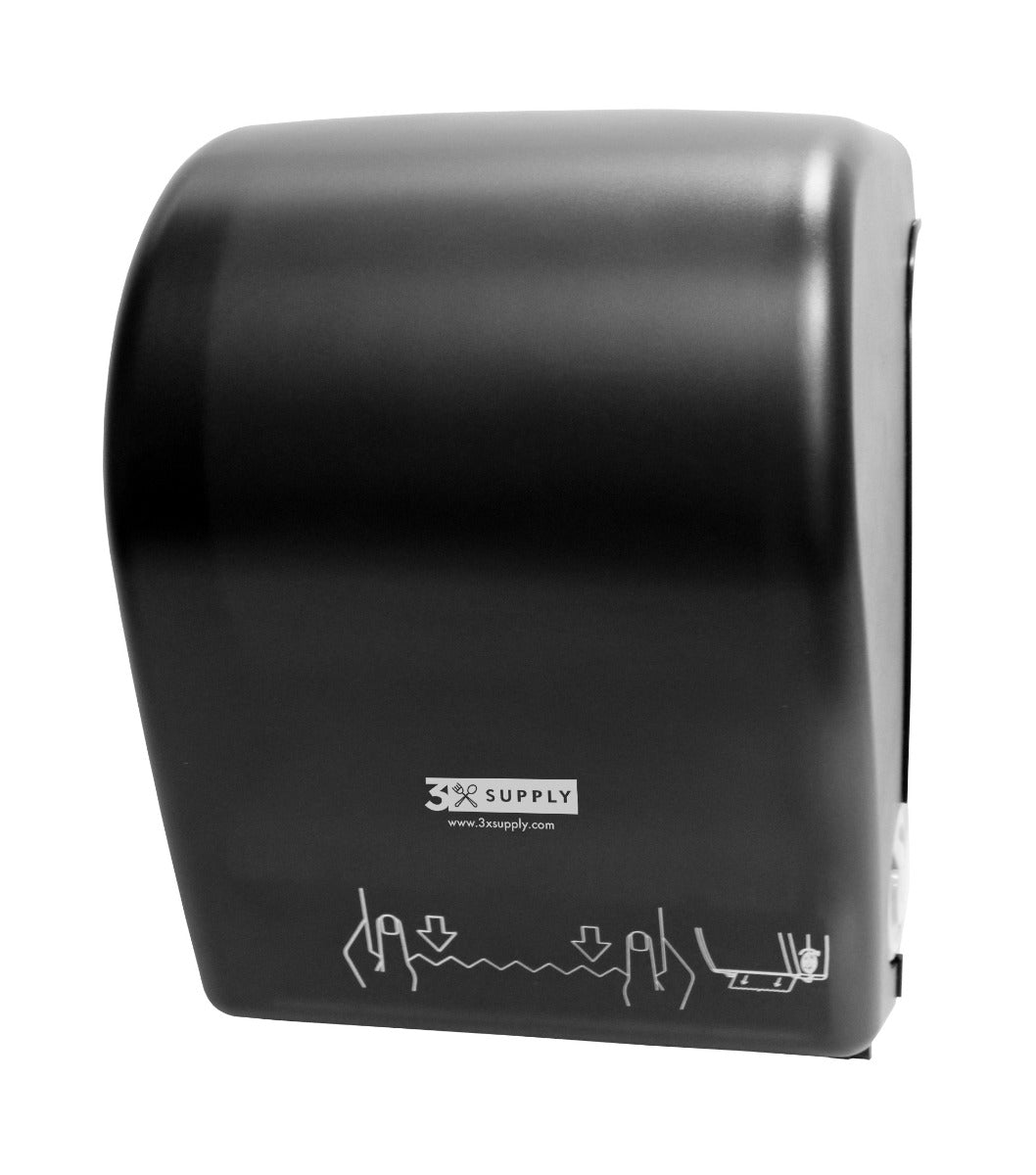 Towel Dispenser, Mechanical Dark Trans w/3xlogo