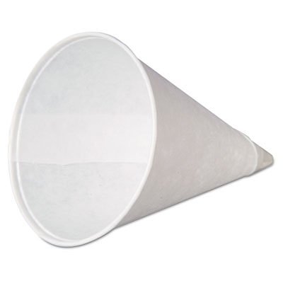 Genpak 4oz Drywax Cone Cup Rolled Rim (20/250/cs)