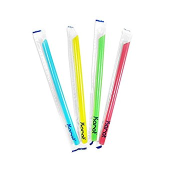 Karat Large Wrapped Straw, Mixed Color, Solid (1600/cs)