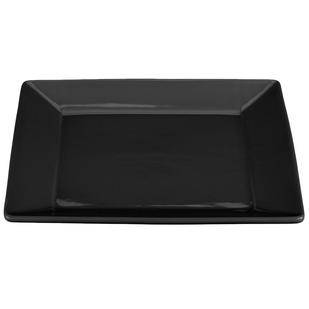 Emi-Yoshi Squares Salad Plate Black 8" (12/10/cs)