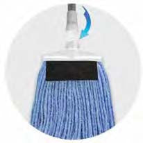 Green Grease Beater Wet Mop Plastic Thread