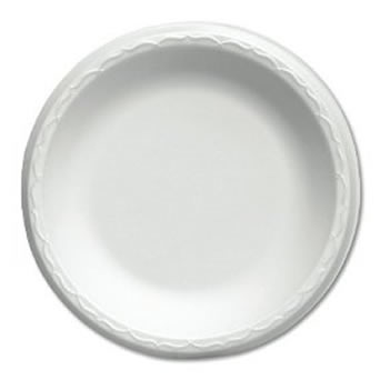 Genpak 8.75" White Celebrity Foam Plate (500pcs)