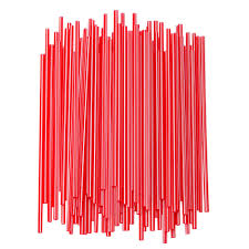 Empress Stirrer Straws 5.25" Red (10000/cs)