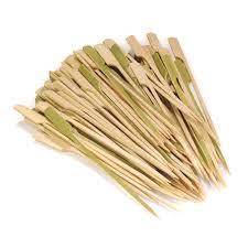 Bamboo Paddle Picks green 4.5" (1000/cs)